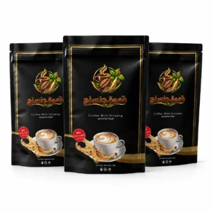ثلاث عبوات قهوة جنسنج